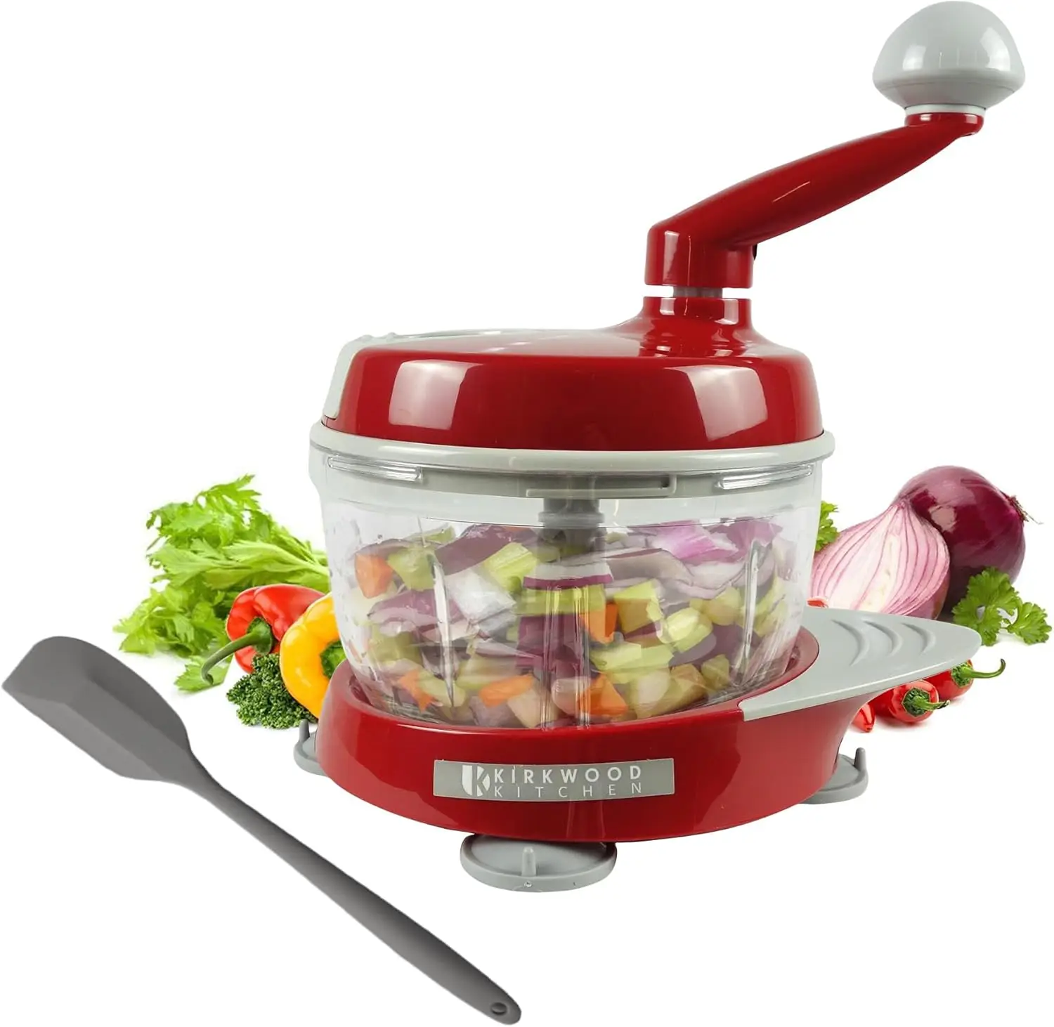 KIRKWOOD KITCHEN Multi-function Manual Food Processor Kitchen Meat Grinder Vegetable Chopper, Slicer Spinner Dicer for Fruits, H
KIRKWOOD KITCHEN Multi-function Manual Food Processor Kitchen Meat Grinder Vegetable Chopper, Slicer Spinner Dicer for Fruits, H
