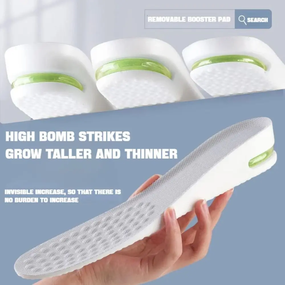 1Pair Shock Absorbing Height Increase Insole Anti-Slip Comfort Massage Foot Pad Breathable Cushion
1Pair Shock Absorbing Height Increase Insole Anti-Slip Comfort Massage Foot Pad Breathable Cushion