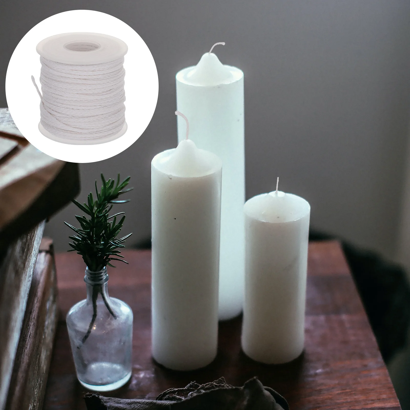 61M Cotton Roll For Making String Rope Smokeless Lamp Braided Wick Lamp Wick Diy Accessory 1 Roll
61M Cotton Roll For Making String Rope Smokeless Lamp Braided Wick Lamp Wick Diy Accessory 1 Roll