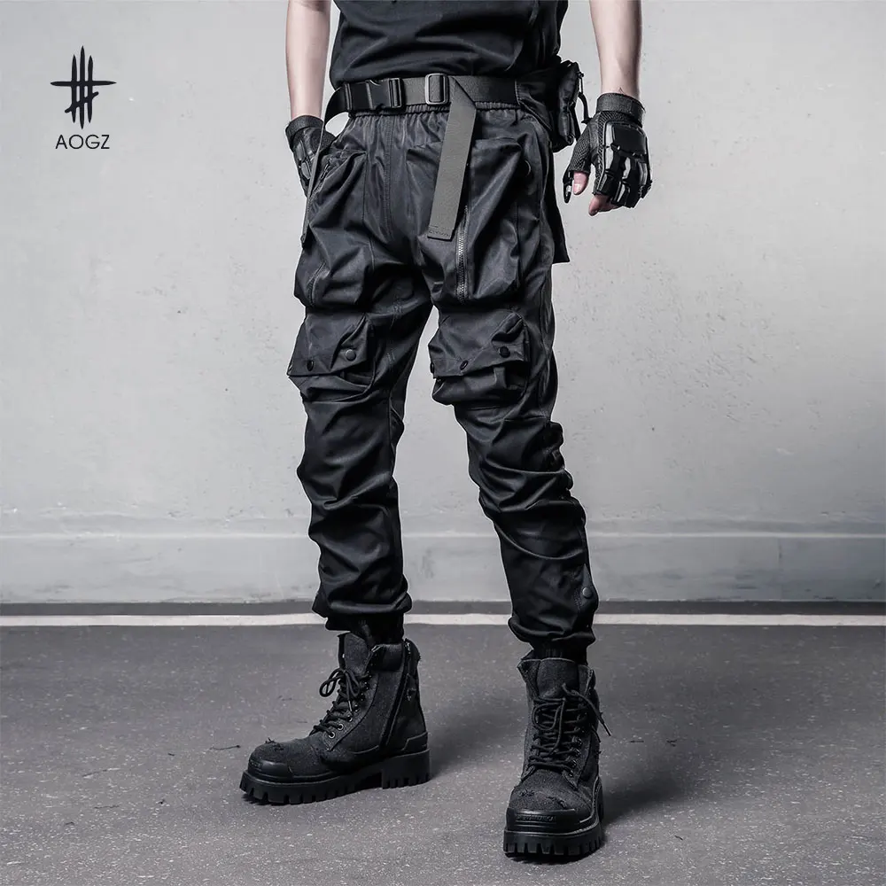 AOGZ Casual Pants Men Harajuku Pockets Elastic Waist Cargo Pants Hip Hop Loose Joggers Trousers Punk Techwear Tactical Pants
AOGZ Casual Pants Men Harajuku Pockets Elastic Waist Cargo Pants Hip Hop Loose Joggers Trousers Punk Techwear Tactical Pants