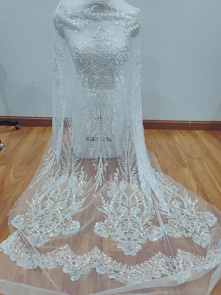 Multicolor Beaded Sequin Fabric Embroidered Lace Material for Wedding Dress Bridal Gown DIY Appliqued Material
Multicolor Beaded Sequin Fabric Embroidered Lace Material for Wedding Dress Bridal Gown DIY Appliqued Material