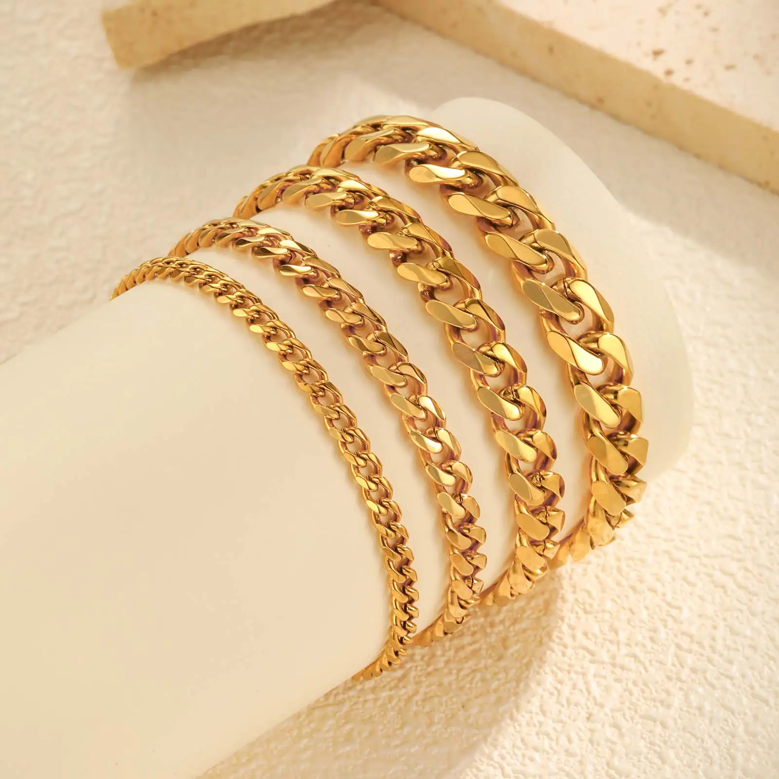 3/7/9MM Stainless Steel Chain Bracelet for Women,Gold Plated Four-sided Polishing Bracelets,Minimalist Jewelry Gifts
3/7/9MM Stainless Steel Chain Bracelet for Women,Gold Plated Four-sided Polishing Bracelets,Minimalist Jewelry Gifts