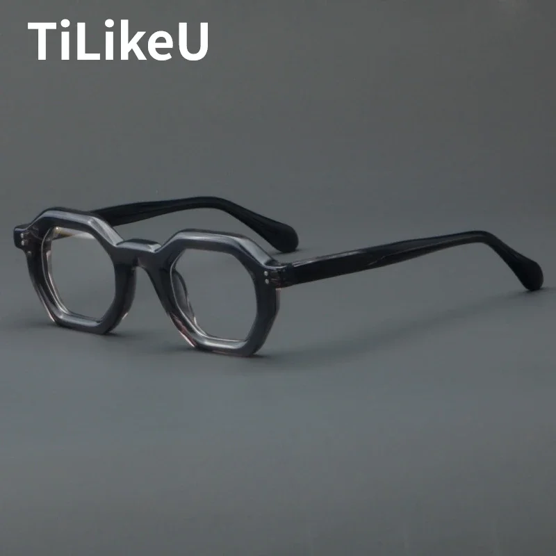 High Quality Acetate Eyeglass Frames Polygon Retro Optical Computer Reading Glasses Luxury Men Women Handmade Eye Glasses Frames
High Quality Acetate Eyeglass Frames Polygon Retro Optical Computer Reading Glasses Luxury Men Women Handmade Eye Glasses Frames