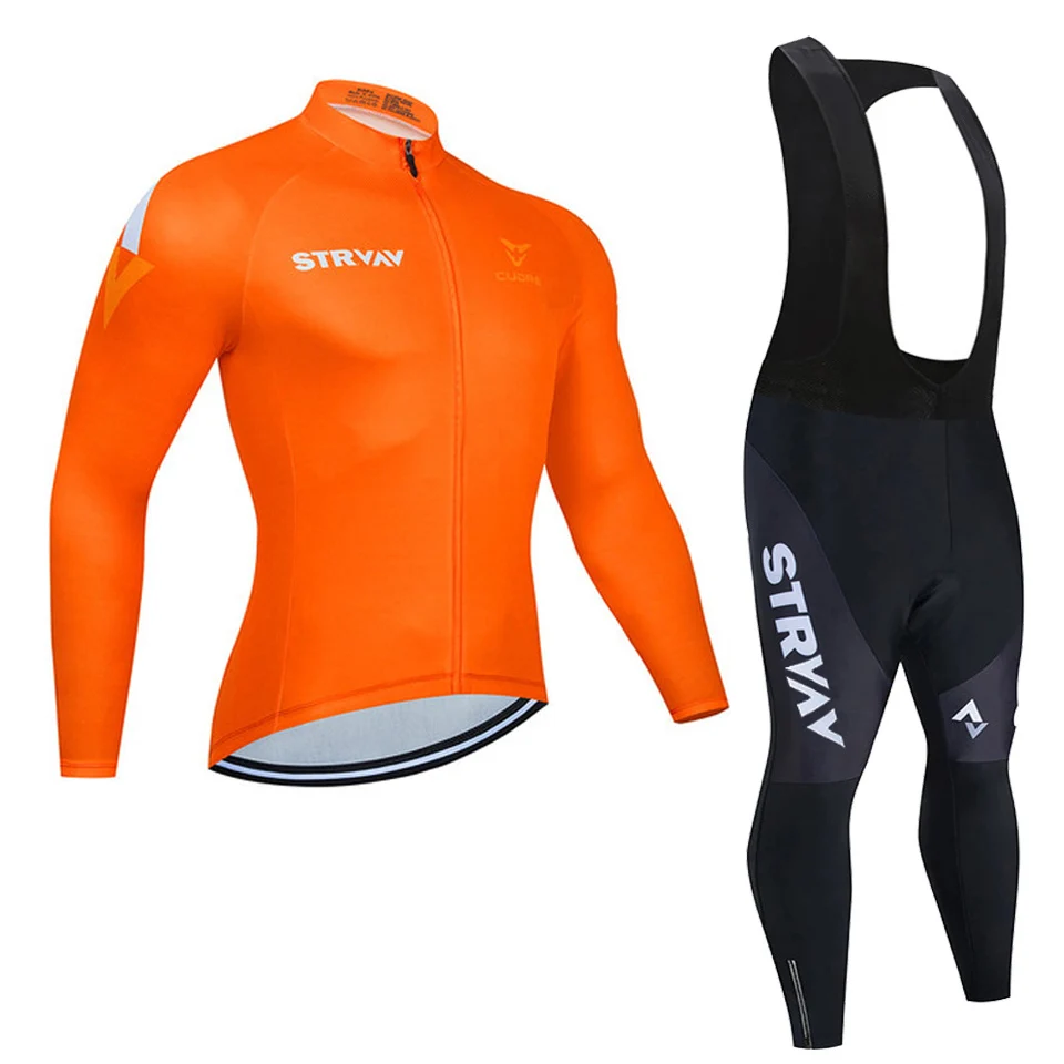 STRVAV Conjunto de ropa de ciclismo de manga larga para hombre, jersey de manga larga con pechera, 2022Spring and Autumn
STRVAV Conjunto de ropa de ciclismo de manga larga para hombre, jersey de manga larga con pechera, 2022Spring and Autumn