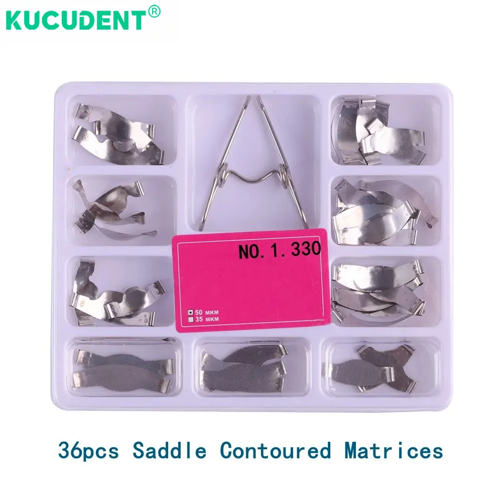 Dental Sectional Contoured Metal Matrices Matrix with Springclip Band Resin Clamping/Seperating Ring Forming Dentistry Tools
Dental Sectional Contoured Metal Matrices Matrix with Springclip Band Resin Clamping/Seperating Ring Forming Dentistry Tools