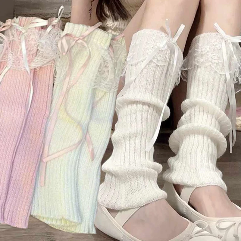 Новинка 2025 года, женские гетры, осенне-зимние черные наколенники в стиле Лолиты с лентой, длинные носки JK, вязаные белые гетры для девочек
Новинка 2025 года, женские гетры, осенне-зимние черные наколенники в стиле Лолиты с лентой, длинные носки JK, вязаные белые гетры для девочек
