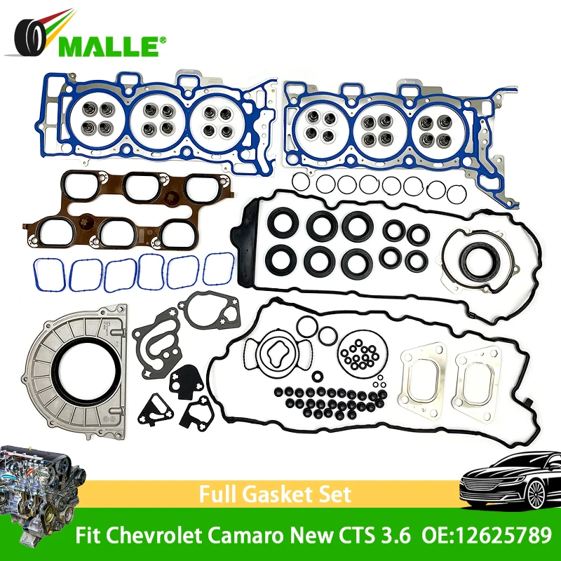 Full Head Gasket Set 12625789 Auto Accessories For Chevrolet Camaro New CTS 3.6 LFX Engine Car Overhaul Cylinder Head Gasket Kit 
Full Head Gasket Set 12625789 Auto Accessories For Chevrolet Camaro New CTS 3.6 LFX Engine Car Overhaul Cylinder Head Gasket Kit
