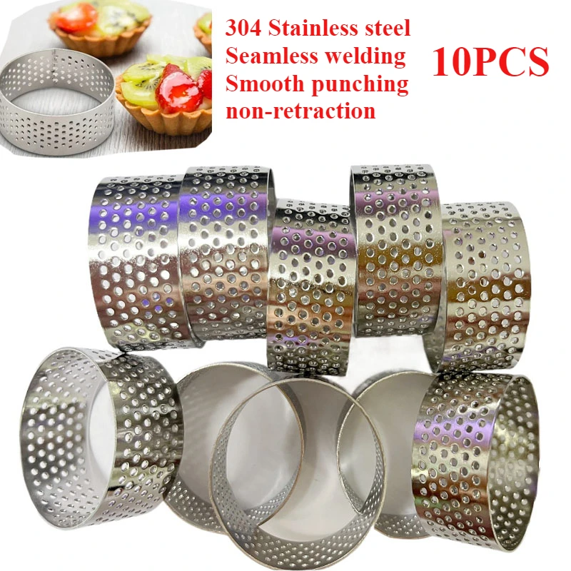 4cm Stainless Perforated Seamless Tart Quiche Ring Pan Pie Cake Baking Accessories Cookie Cutter Molds Cookrings Steel Plate
4cm Stainless Perforated Seamless Tart Quiche Ring Pan Pie Cake Baking Accessories Cookie Cutter Molds Cookrings Steel Plate