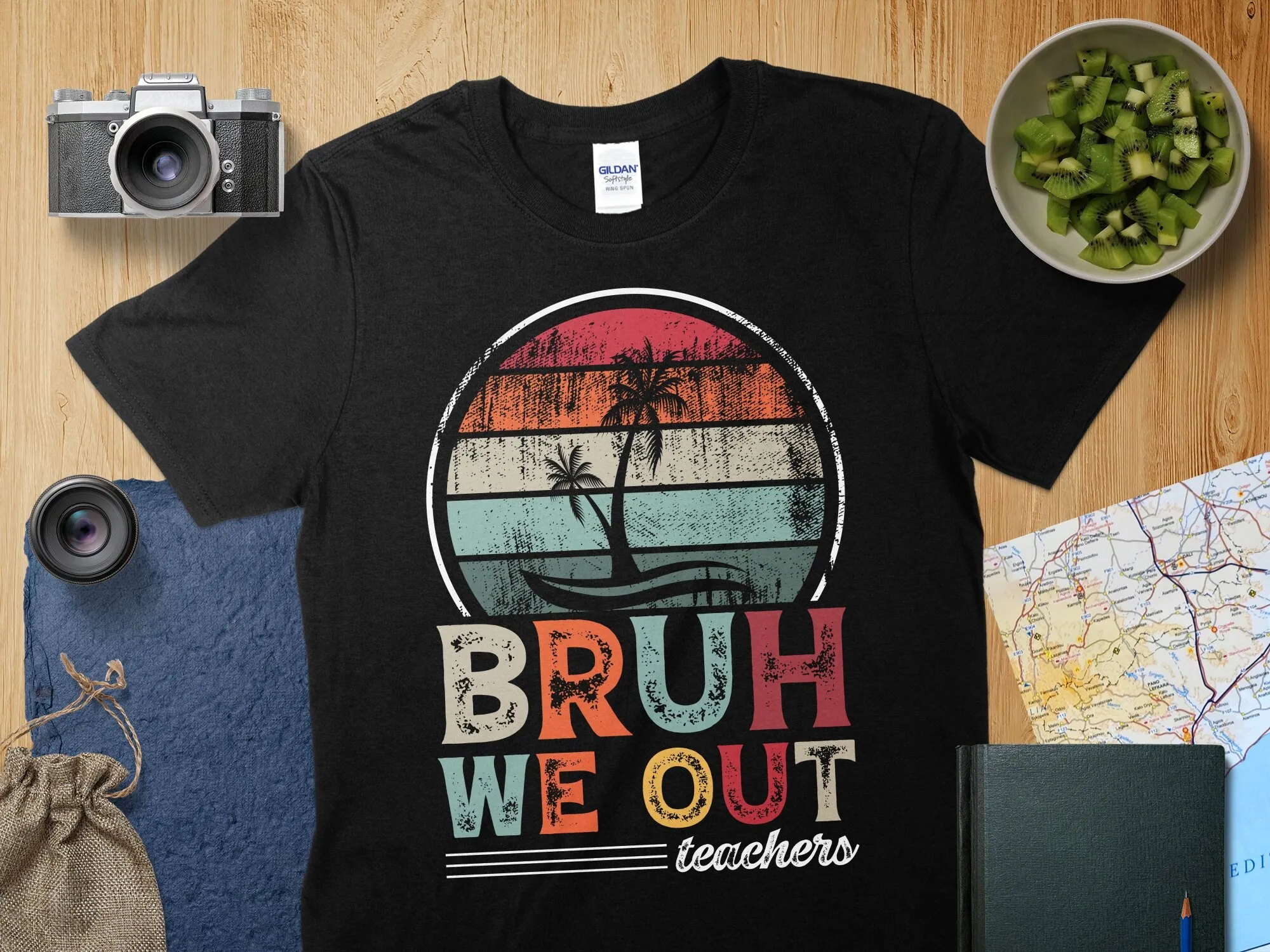 Teachers Vintage Retro BRUH WE OUT T Shirt Palm Tree Cool Summer Vacation Funny Beach Trendy Casual Wear
Teachers Vintage Retro BRUH WE OUT T Shirt Palm Tree Cool Summer Vacation Funny Beach Trendy Casual Wear