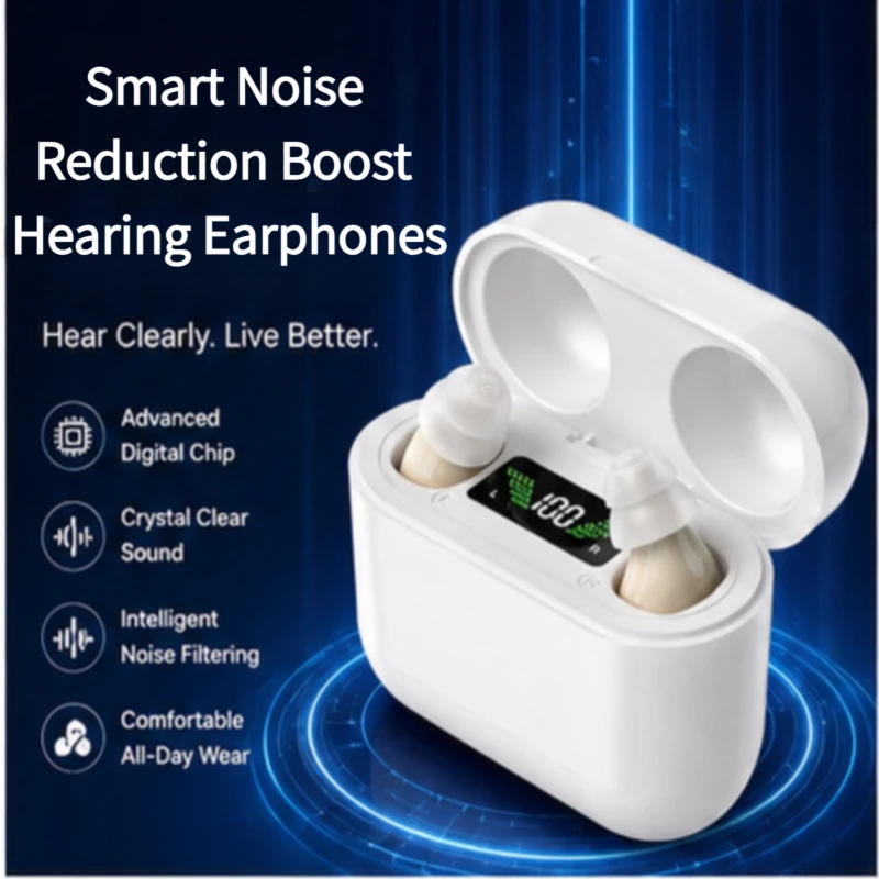 Rechargeable Lightweight Smart Boost Hearing Earphones Noise Cancelling Feature In-ear Advanced Earbuds For Elderly Gifts
Rechargeable Lightweight Smart Boost Hearing Earphones Noise Cancelling Feature In-ear Advanced Earbuds For Elderly Gifts
