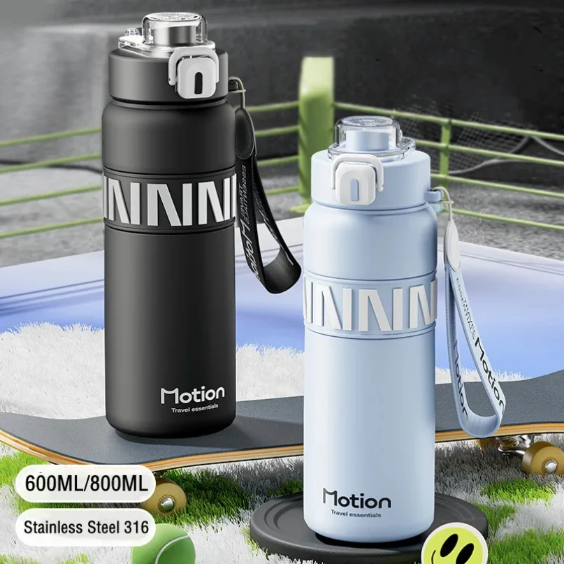 800ml/600ml Stainless Steel 316 Sport Vacuum Flask With Straw Portable Gym Fitness Climbing Cycing Thermal Bottle Travel Tumbler
800ml/600ml Stainless Steel 316 Sport Vacuum Flask With Straw Portable Gym Fitness Climbing Cycing Thermal Bottle Travel Tumbler