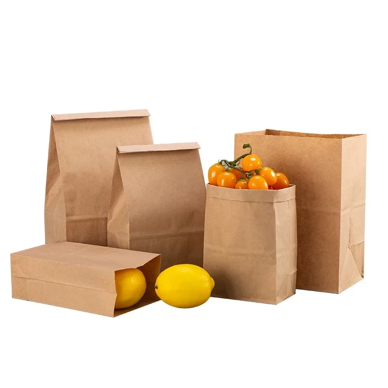 Brown Bakery Bags Cookie Sandwich Bread Dried Foods Snack Packaging Kraft Paper Takeout Bags
Brown Bakery Bags Cookie Sandwich Bread Dried Foods Snack Packaging Kraft Paper Takeout Bags