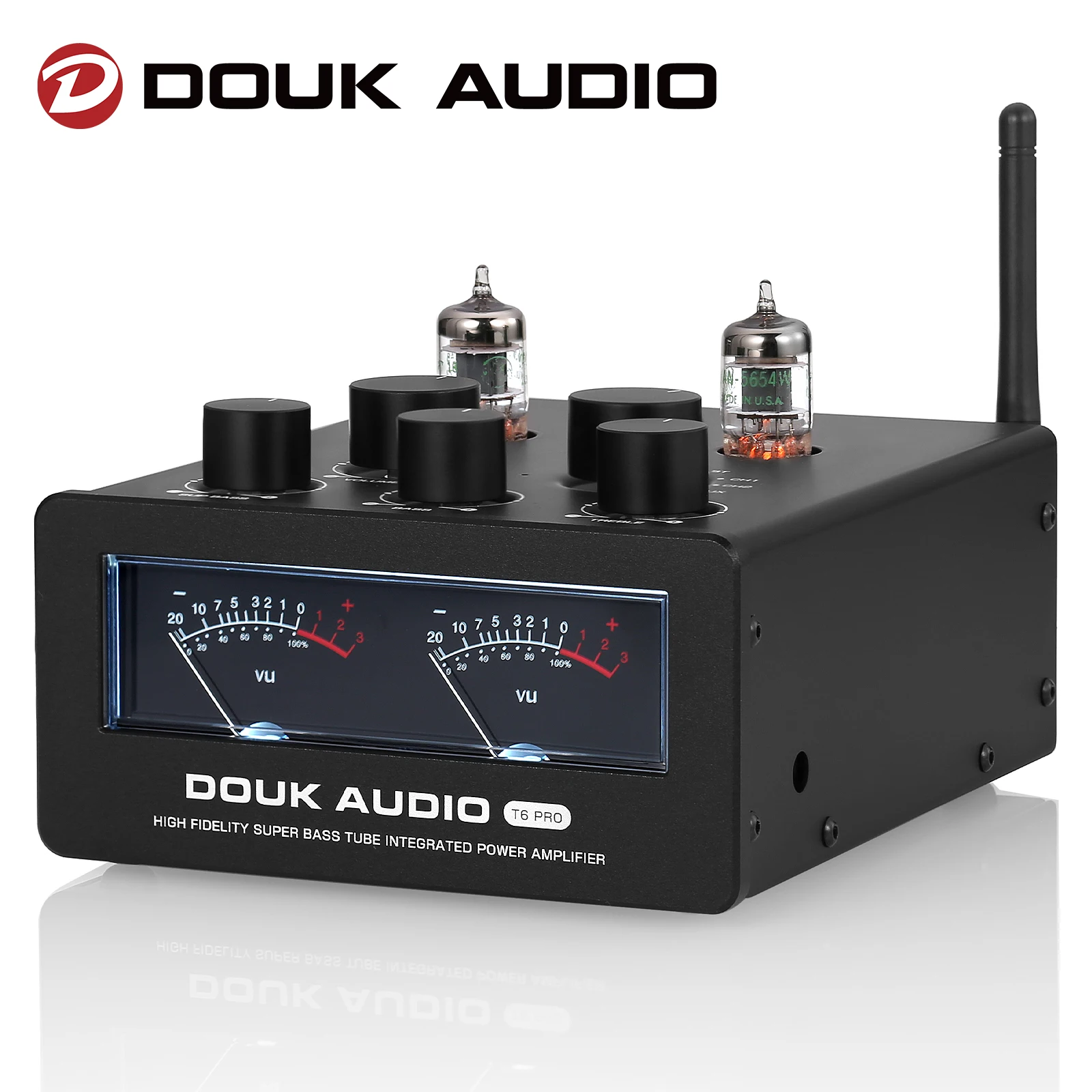Douk Audio HIFI T6PRO TPA3255 Bluetooth5.1 Tube Amplifier JAN5654 Vacuum Tube Amp with VU Meter 300Wattsx2 with 48V Power Supply
Douk Audio HIFI T6PRO TPA3255 Bluetooth5.1 Tube Amplifier JAN5654 Vacuum Tube Amp with VU Meter 300Wattsx2 with 48V Power Supply