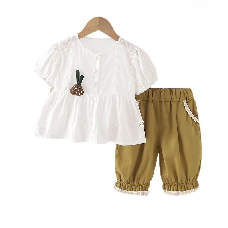 New Summer Baby Girls Clothes Suit Children fashion Cute Short Sleeved T-Shirt Shorts 2Pcs/Sets Toddler Clothing Kids Tracksuits
New Summer Baby Girls Clothes Suit Children fashion Cute Short Sleeved T-Shirt Shorts 2Pcs/Sets Toddler Clothing Kids Tracksuits