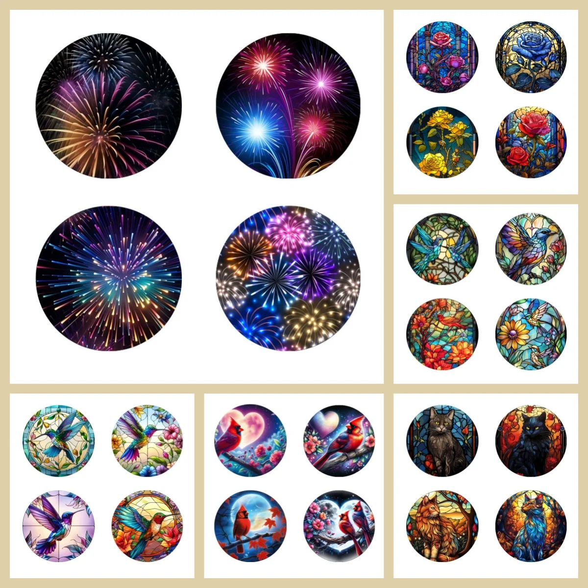 4 anti-slip and heat-insulating wooden coasters with animal/floral patterns, suitable for kitchen and office festival gifts
4 anti-slip and heat-insulating wooden coasters with animal/floral patterns, suitable for kitchen and office festival gifts