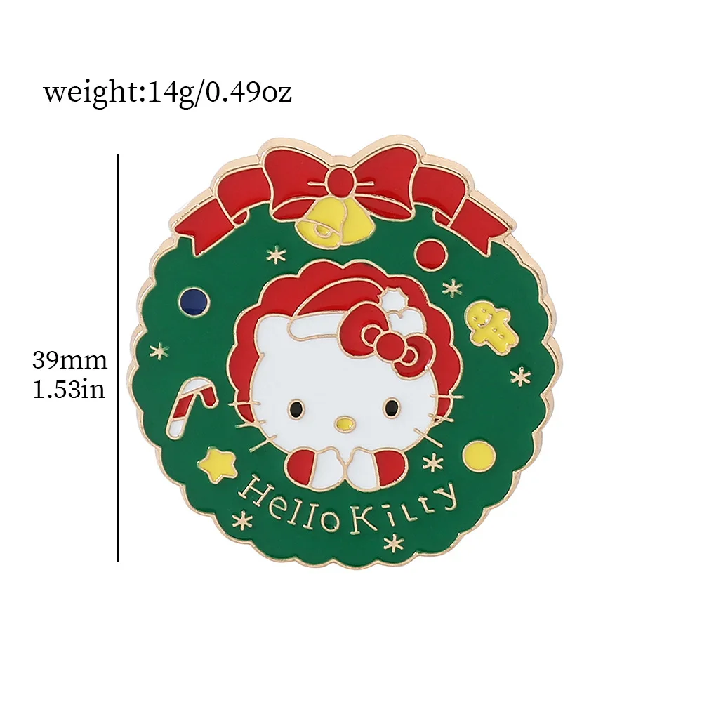 Sanrio Christmas Style Hello Kitty Kuromi Badges Brooch Cinnamoroll Metal Enamel Pins for Man Woman Fans Backpack Jewelry Gift
Sanrio Christmas Style Hello Kitty Kuromi Badges Brooch Cinnamoroll Metal Enamel Pins for Man Woman Fans Backpack Jewelry Gift