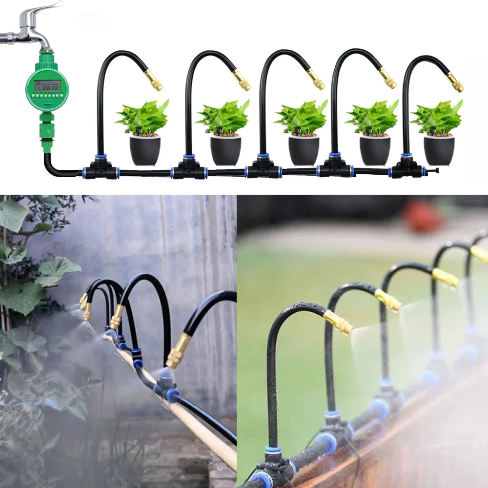 DIY Free Bending Universal Spray Kit For Greenhouse Garden Flowers Plant Watering Irrigation Patio Misting Cooling
DIY Free Bending Universal Spray Kit For Greenhouse Garden Flowers Plant Watering Irrigation Patio Misting Cooling