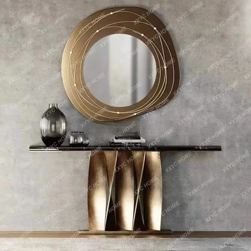 D178 light luxury rock slab entrance table, living room entry decoration marble observation deck, entrance terrace
D178 light luxury rock slab entrance table, living room entry decoration marble observation deck, entrance terrace
