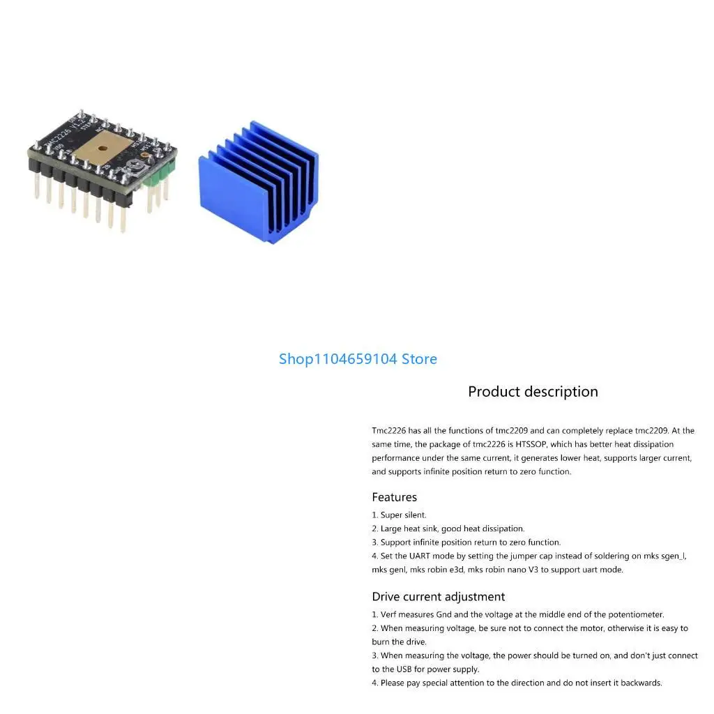 MKS TMC2226 Stepstick Engine Stepping Controller Replace TMC2209 Motor