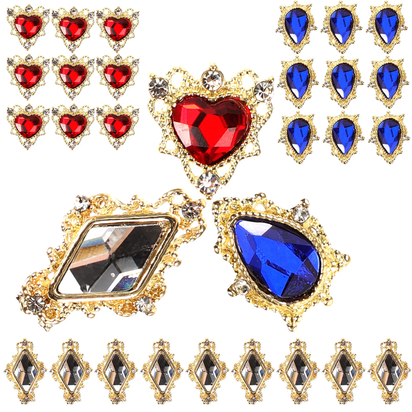 30Pcs Nail Rhinestones Kit Durable Alloy Material Long Lasting Luster DIY Manicure Supplies Accessories Nail Rhinestones Kit
30Pcs Nail Rhinestones Kit Durable Alloy Material Long Lasting Luster DIY Manicure Supplies Accessories Nail Rhinestones Kit