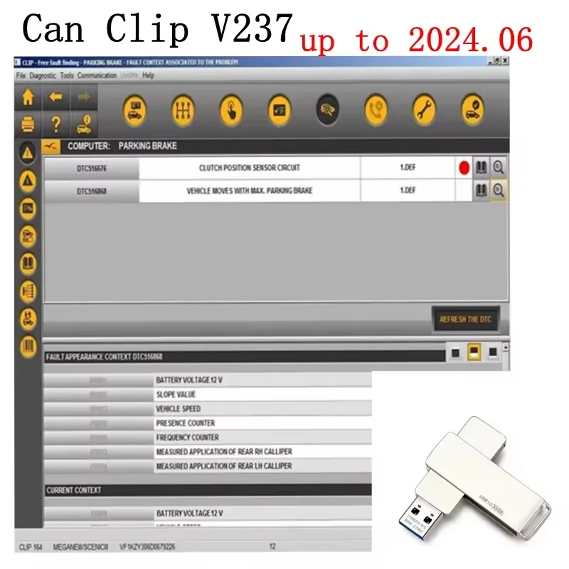 2024 Latetst Can Clip V237 For Renault Repair data software Can Clip Up to 2024.06 OBD2 diagnostic software+Reprog V191+Dialogys
2024 Latetst Can Clip V237 For Renault Repair data software Can Clip Up to 2024.06 OBD2 diagnostic software+Reprog V191+Dialogys