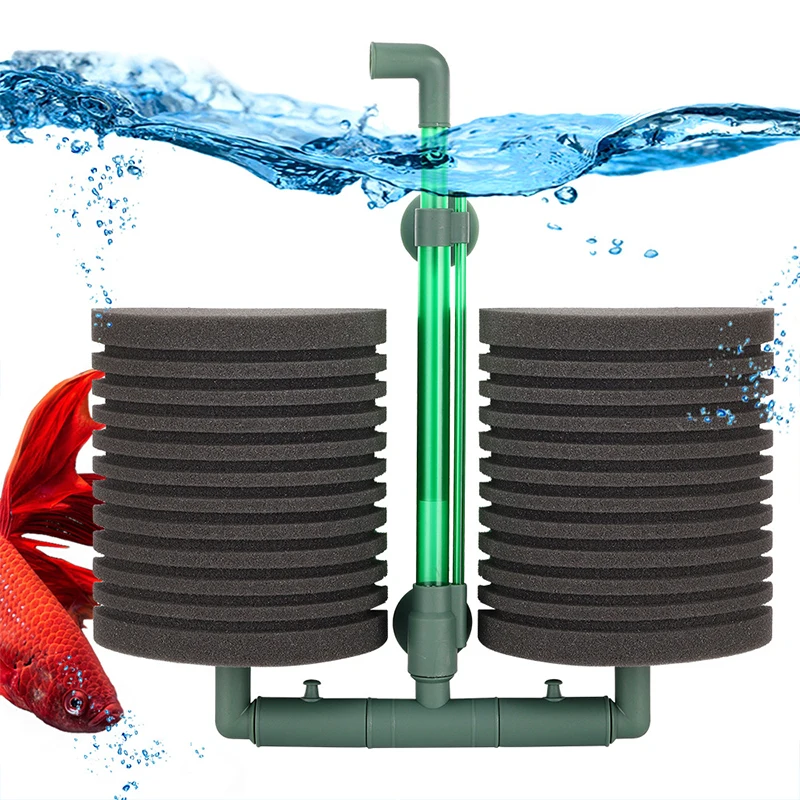 Double Head Sponge Filter for Fish Tank Cleaning Purifying Water Quality Pneumatic Filter Silent Aquarium Supplies Accessories
Double Head Sponge Filter for Fish Tank Cleaning Purifying Water Quality Pneumatic Filter Silent Aquarium Supplies Accessories
