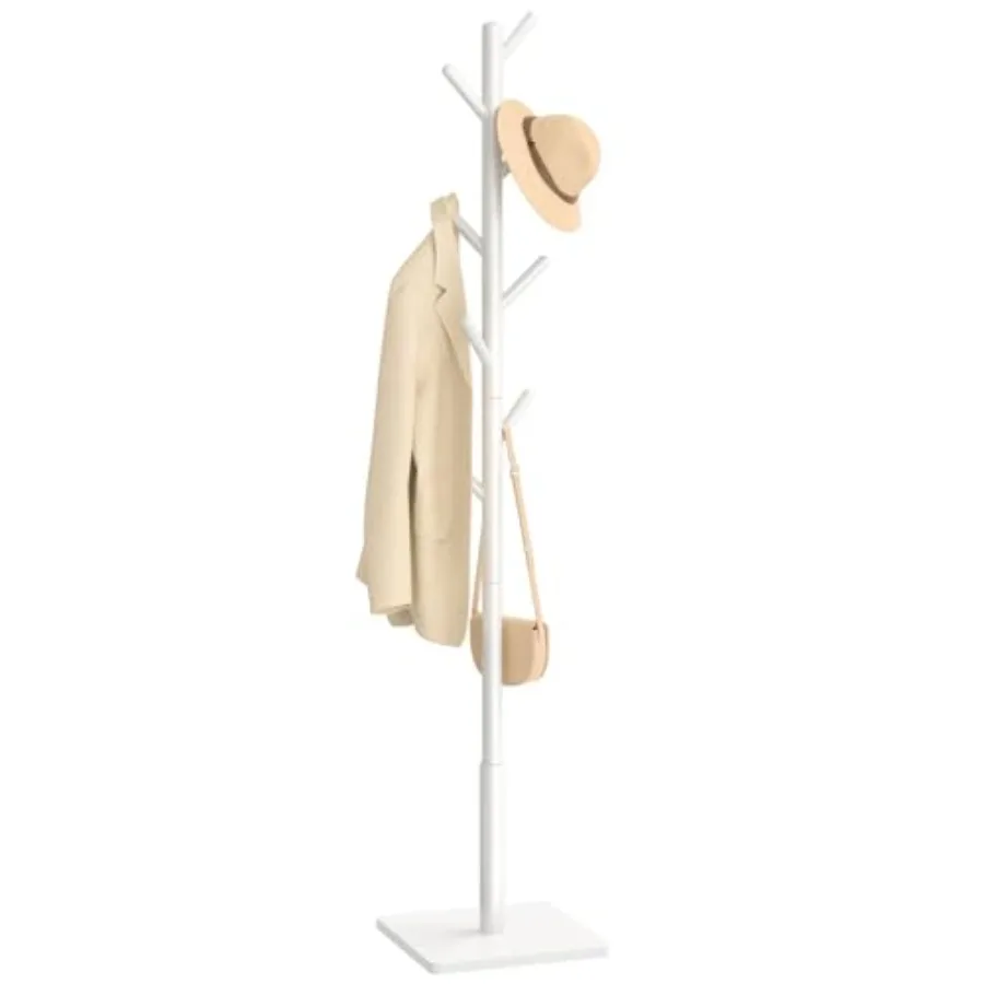 Coat Rack, Sturdy Woode Stand Tree with 8 Hooks, 3 Adjustable Height for Bedroom, Hallway, Entrance, Office, 11.8 x 70.8 Inch,,
Coat Rack, Sturdy Woode Stand Tree with 8 Hooks, 3 Adjustable Height for Bedroom, Hallway, Entrance, Office, 11.8 x 70.8 Inch,,