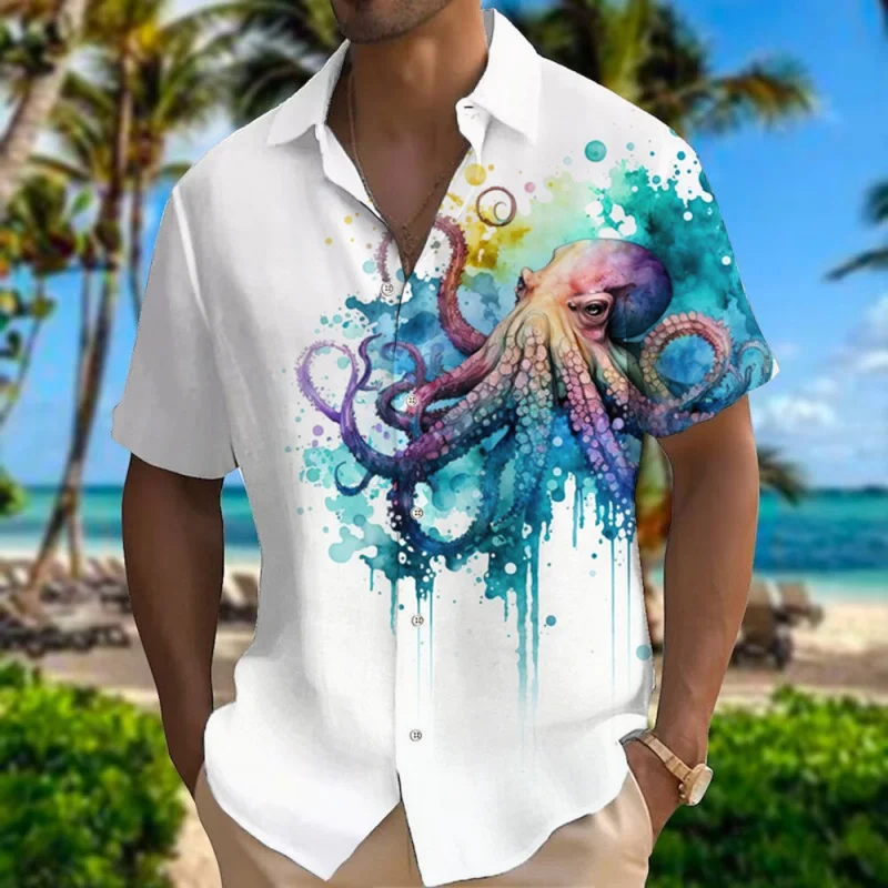 New Hawaiian Men'S Shirts 3D Animal Print Shirts Summer Lapel Short Sleeve Tops Fashion Street Oversized Shirts Men Clothing
New Hawaiian Men'S Shirts 3D Animal Print Shirts Summer Lapel Short Sleeve Tops Fashion Street Oversized Shirts Men Clothing