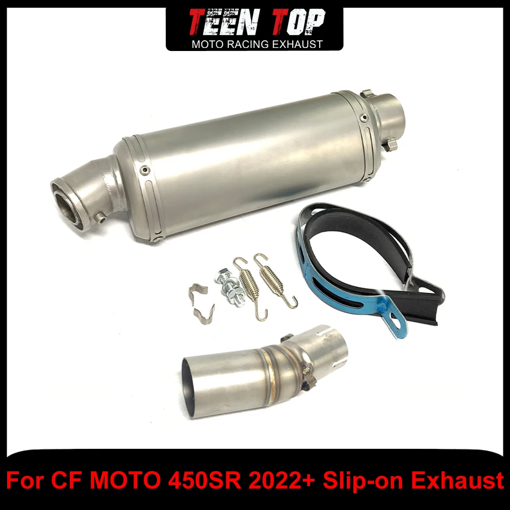 Universal Exhaust Muffler 51mm Stainless Steel For CF MOTO 450SR 2022+ Slip-on Exhaust Motorcycle Exhaust Middle Link Pipe
Universal Exhaust Muffler 51mm Stainless Steel For CF MOTO 450SR 2022+ Slip-on Exhaust Motorcycle Exhaust Middle Link Pipe