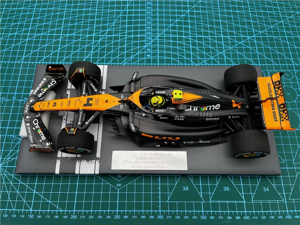 Minichamps 1:18 F1 MCL60 Norris 2023, японская имитация, ограниченная серия, смола, металл, статическая модель автомобиля, игрушка в подарок
Minichamps 1:18 F1 MCL60 Norris 2023, японская имитация, ограниченная серия, смола, металл, статическая модель автомобиля, игрушка в подарок