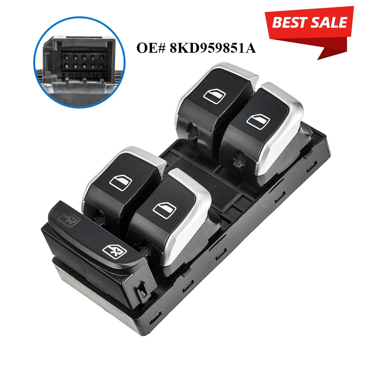 Master Window Control Switch 8K0959851A,8KD959851A,8K0959851AV10 For AUDI A4/S4 B8 2008-2016,A5/S5 2008-2011,Q5 2009-2016
Master Window Control Switch 8K0959851A,8KD959851A,8K0959851AV10 For AUDI A4/S4 B8 2008-2016,A5/S5 2008-2011,Q5 2009-2016