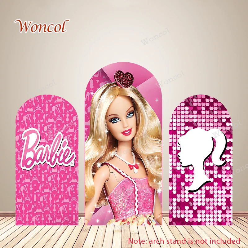 Barbie Arch Cover Girl Birthday Baby Shower Backdrop Pink Double-Sided Arch Backdrop Cover Party Decorations Photocall Props
Barbie Arch Cover Girl Birthday Baby Shower Backdrop Pink Double-Sided Arch Backdrop Cover Party Decorations Photocall Props