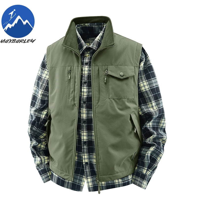 Maxbarley Warm Fleece Sleeveless Vest Men Autumn Winter Casual Thick Pocket Work Waistcoat Jacket Man Hunting Hiking Cargo Vests
Maxbarley Warm Fleece Sleeveless Vest Men Autumn Winter Casual Thick Pocket Work Waistcoat Jacket Man Hunting Hiking Cargo Vests