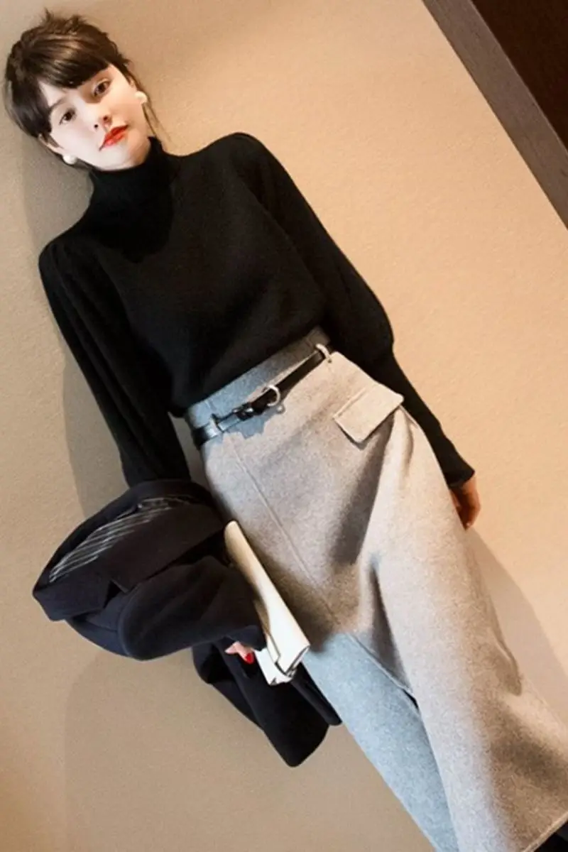 Новинка 2023 года, женский вязаный комплект, свитер, юбка, комплект из двух предметов, элегантный женский повседневный осенне-зимний офисный шик
Новинка 2023 года, женский вязаный комплект, свитер, юбка, комплект из двух предметов, элегантный женский повседневный осенне-зимний офисный шик