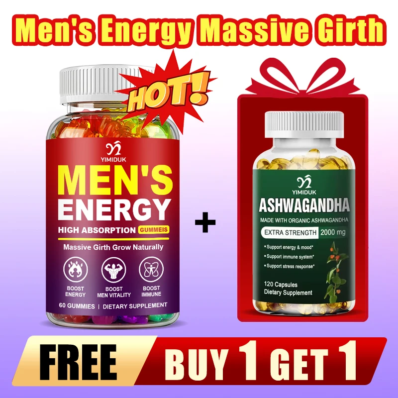 【Buy 1 Get 1 Free】Massive Girth Gummies for Men - Men Energy Promote Muscle Growth, Improve Endurance, Boost Energy and Vitali
【Buy 1 Get 1 Free】Massive Girth Gummies for Men - Men Energy Promote Muscle Growth, Improve Endurance, Boost Energy and Vitali