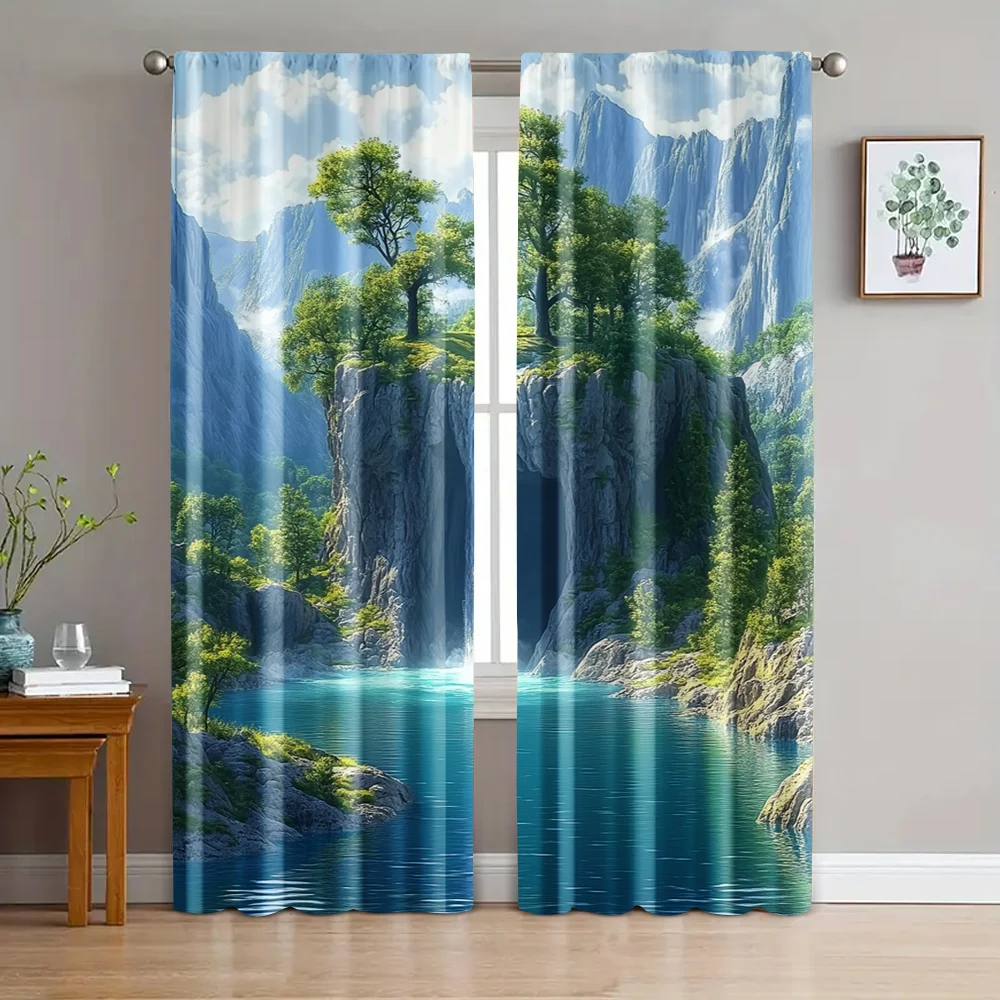 2pc, Window Drapes landscape painting Versatile Polyester,Without Electricity Birthday Party for Bedroom living room
2pc, Window Drapes landscape painting Versatile Polyester,Without Electricity Birthday Party for Bedroom living room
