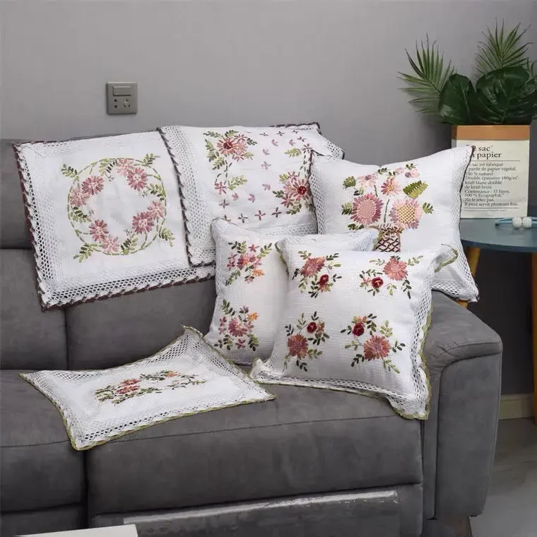 Cushion Cover 2pcs 45x45 Floral Embroidery White Farmhouse Cushion Covers 18 Inches Square Vintage Rustic Home Decor Simple
Cushion Cover 2pcs 45x45 Floral Embroidery White Farmhouse Cushion Covers 18 Inches Square Vintage Rustic Home Decor Simple