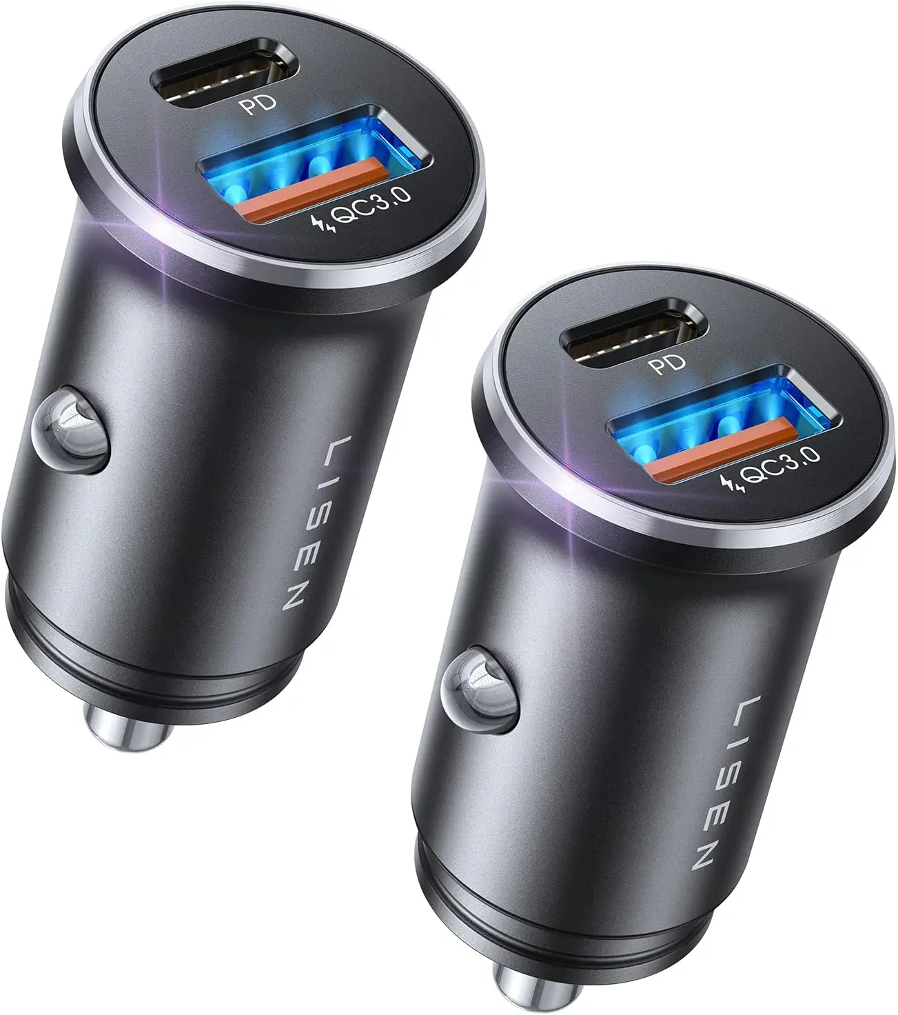 54W Car Phone Charger Fast Charging Type C PD Auto Chargers Adapter Car Charger Adapter USBC Type C For iPhone Huawei
54W Car Phone Charger Fast Charging Type C PD Auto Chargers Adapter Car Charger Adapter USBC Type C For iPhone Huawei