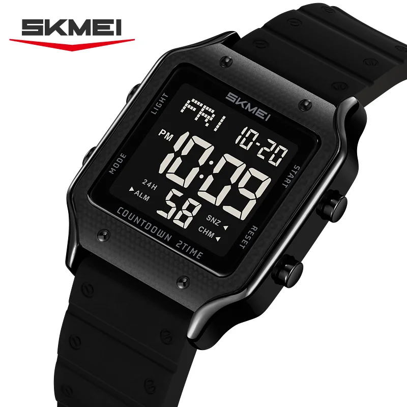 SKMEI 2526 Спортивные часы унисекс, стильный квадратный дизайн, корпус из цинкового сплава с золотой отделкой, ремешок из силикагеля, функции хронометражной сигнализации
SKMEI 2526 Спортивные часы унисекс, стильный квадратный дизайн, корпус из цинкового сплава с золотой отделкой, ремешок из силикагеля, функции хронометражной сигнализации