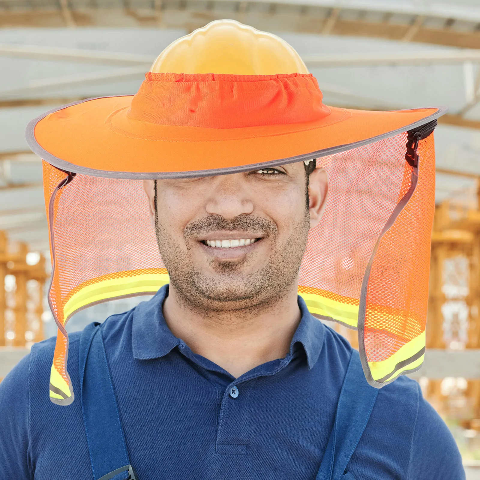 Hard Hat Sun Shade Full Brim Safety Cap Visor for Construction Sites Uv Protection Breathable Neck Cover Included
Hard Hat Sun Shade Full Brim Safety Cap Visor for Construction Sites Uv Protection Breathable Neck Cover Included