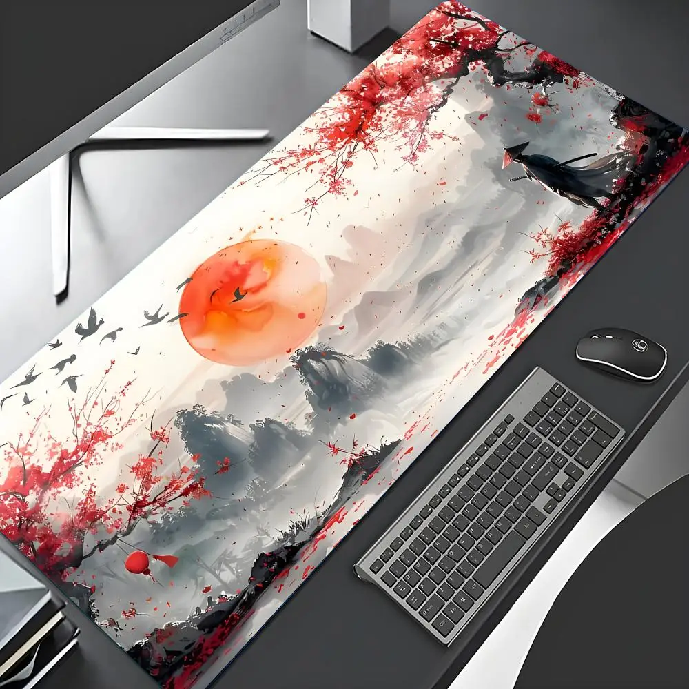 Japanese Cherry Blossoms Samurai Theme Anime Mouse Pads with Stitched Edges Non-Slip rubber base pc accessories Gaming Desk Mat
Japanese Cherry Blossoms Samurai Theme Anime Mouse Pads with Stitched Edges Non-Slip rubber base pc accessories Gaming Desk Mat