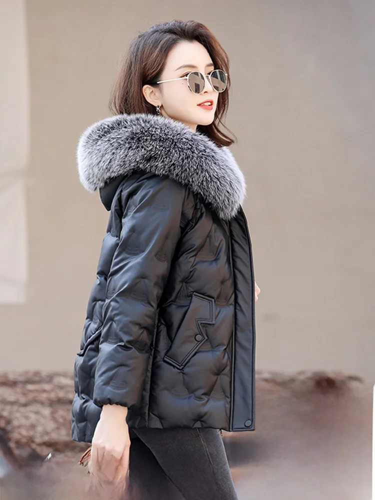 Женская зимняя куртка из натуральной овчины Ning: новая модель, свободный крой, с мехом, большие размеры
Женская зимняя куртка из натуральной овчины Ning: новая модель, свободный крой, с мехом, большие размеры