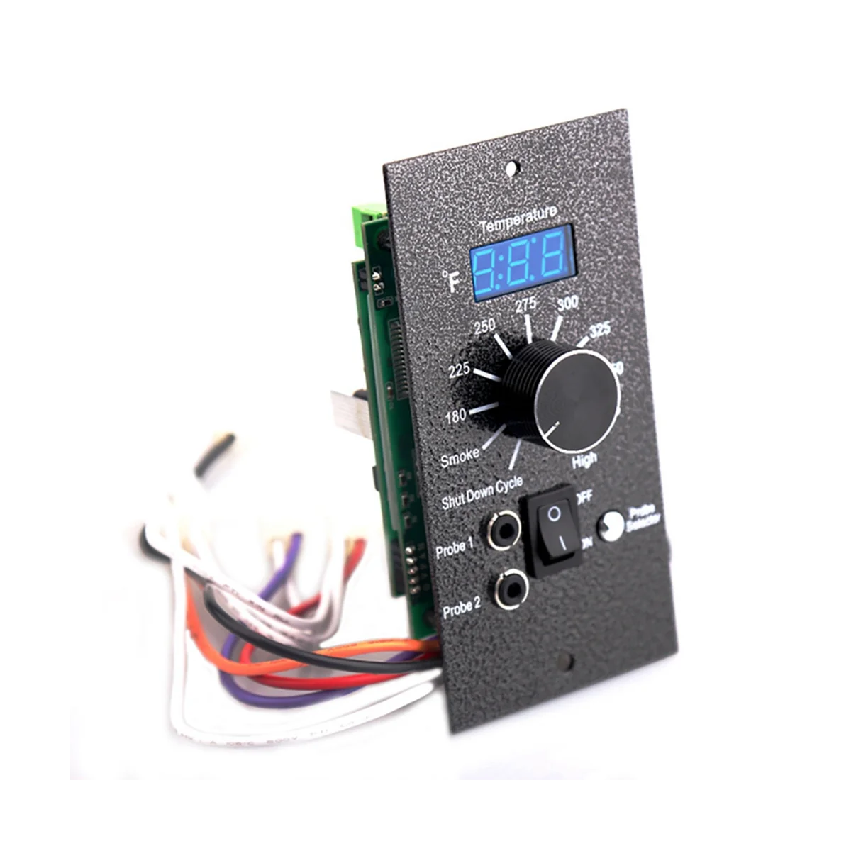 Thermostat Digital Control LED Board with Meat Probe Holes Smoke Control TR-039-F for TRAEGER Wood Pellet Grill US Plug
Thermostat Digital Control LED Board with Meat Probe Holes Smoke Control TR-039-F for TRAEGER Wood Pellet Grill US Plug