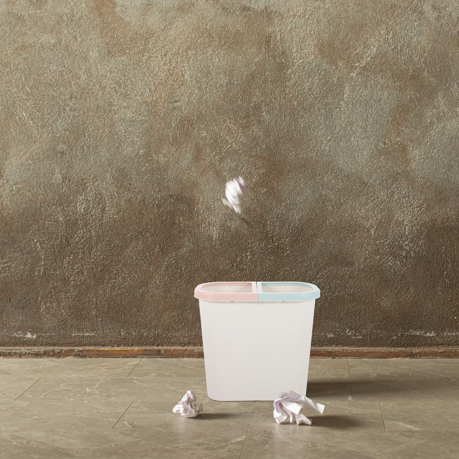 Dry Wet Classification Trash Can Waste Bin Dustbin Dual Compartment Garbage Container Space Saving Kitchen Toilet Household
Dry Wet Classification Trash Can Waste Bin Dustbin Dual Compartment Garbage Container Space Saving Kitchen Toilet Household
