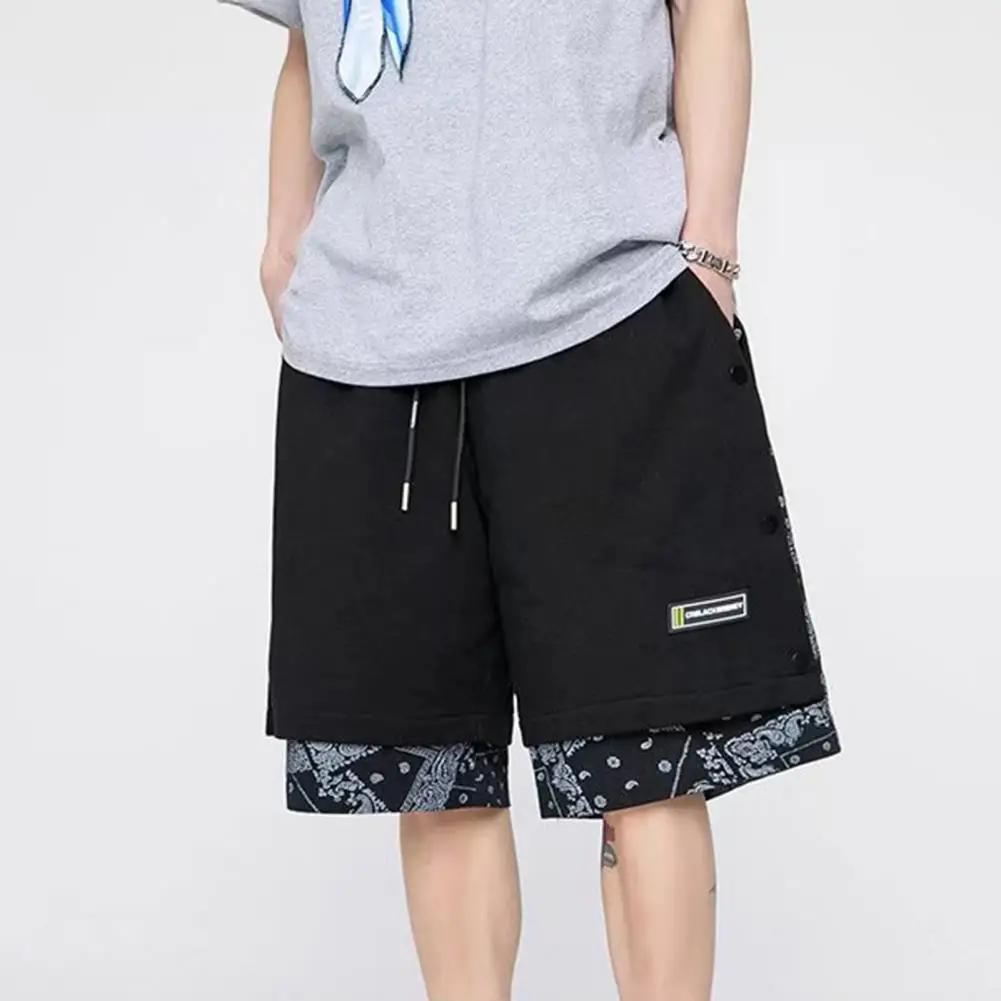 Men Paisley Print Butons Decor Basketball Shorts HIp Hop Style Fake Two Pieces Drawstring Wide Leg Casual Shorts Streetwear
Men Paisley Print Butons Decor Basketball Shorts HIp Hop Style Fake Two Pieces Drawstring Wide Leg Casual Shorts Streetwear