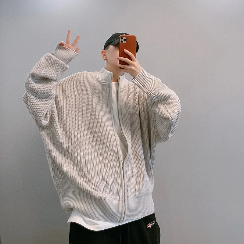 Trendy Autumn High Street Loose oulder Drop Large Version Faionable Zipper Knitted Sweater Cardigan Men's Casual Loose Fit
Trendy Autumn High Street Loose oulder Drop Large Version Faionable Zipper Knitted Sweater Cardigan Men's Casual Loose Fit