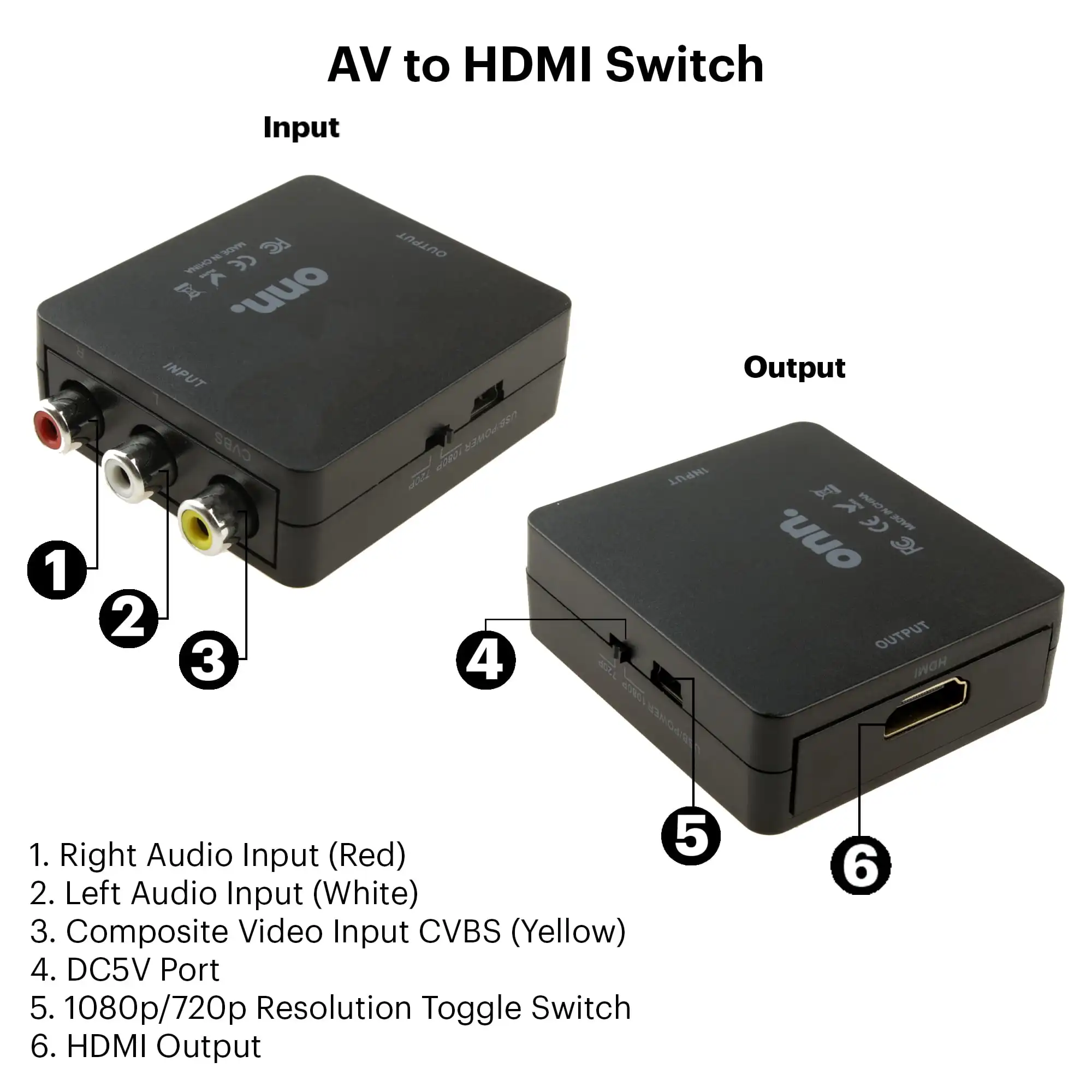 фирма. Композитный адаптер AV-HDMI, качество HD 1080P, для использования в помещении, черный, 6,5 x 1,5 дюйма, 0,3 фунта, нет
фирма. Композитный адаптер AV-HDMI, качество HD 1080P, для использования в помещении, черный, 6,5 x 1,5 дюйма, 0,3 фунта, нет