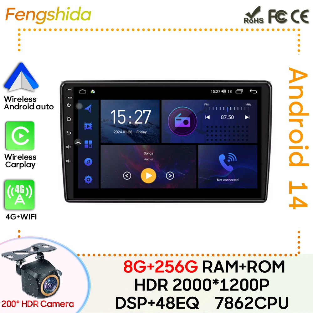 For Audi A4 B6 S4 RS4 B7 SEAT Exeo 2002 - 2009 Car Radio Carplay GPS Navigation Android Auto No 2din DVD Bluetooth Wifi
For Audi A4 B6 S4 RS4 B7 SEAT Exeo 2002 - 2009 Car Radio Carplay GPS Navigation Android Auto No 2din DVD Bluetooth Wifi
