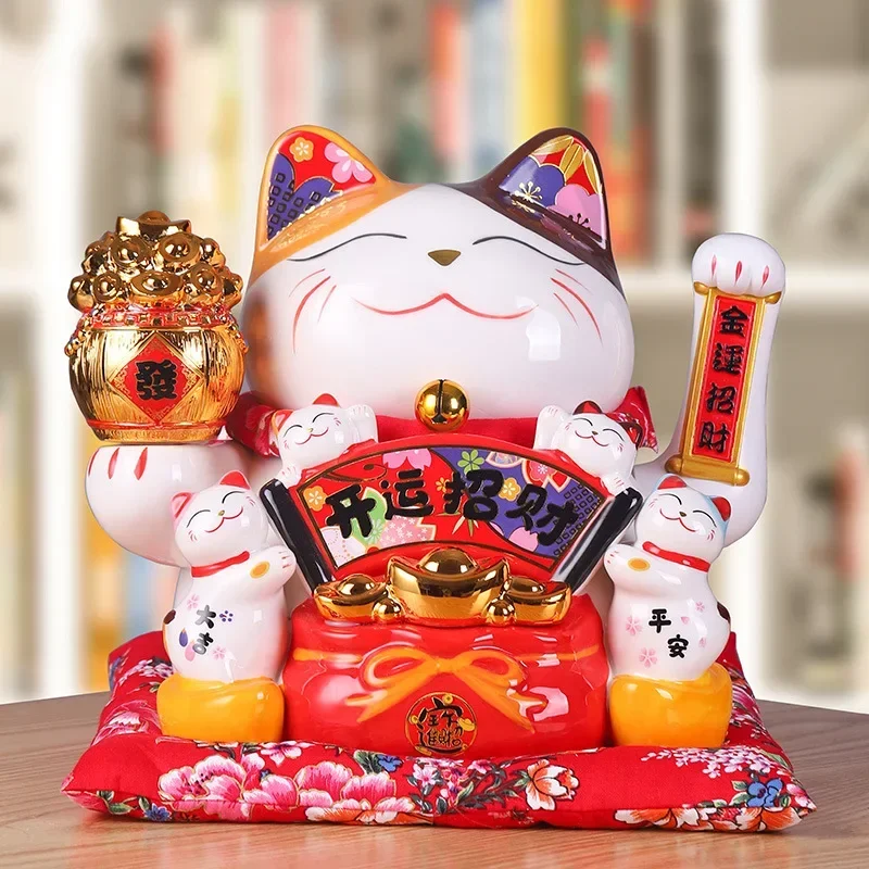 11-inch Lucky Cat Shaking Hand Ornaments Large Electric Cashier Home Store Opening Gift Ceramic Ornaments
11-inch Lucky Cat Shaking Hand Ornaments Large Electric Cashier Home Store Opening Gift Ceramic Ornaments