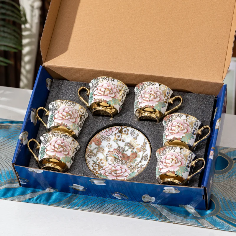 YFY French ceramic coffee cup set, small luxury household simple cup, light luxury British afternoon tea cup
YFY French ceramic coffee cup set, small luxury household simple cup, light luxury British afternoon tea cup
